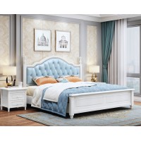 朵兒樂園青少年兒童家具：床816#（藍皮）