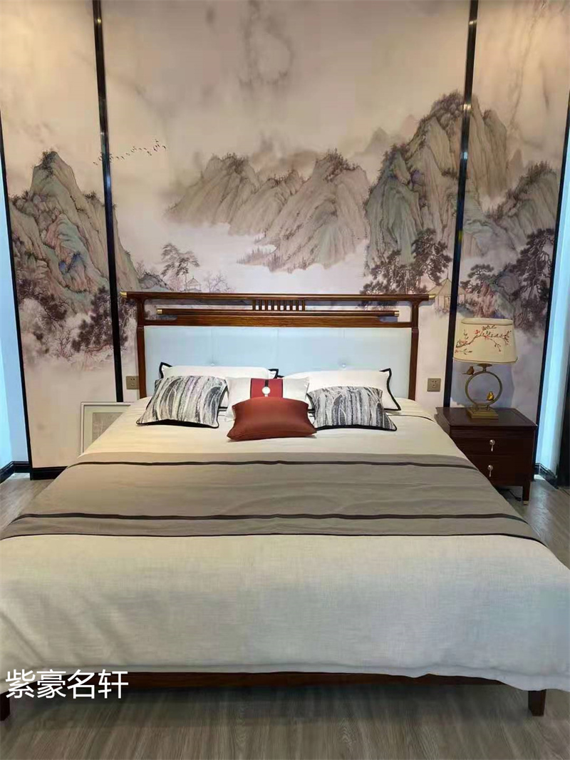 紫豪名軒家具“素章”新中式紅翅木家具展廳實拍