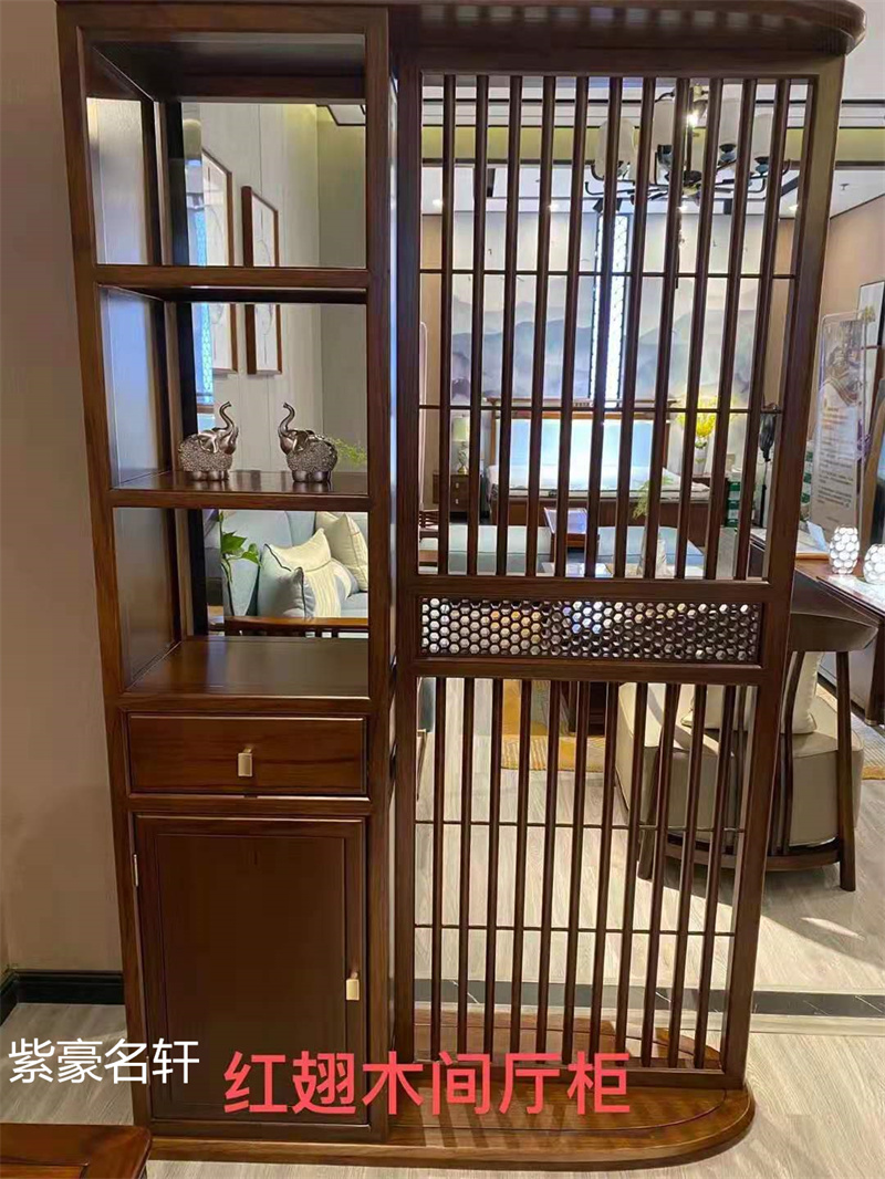 紫豪名軒家具“素章”新中式紅翅木家具展廳實拍