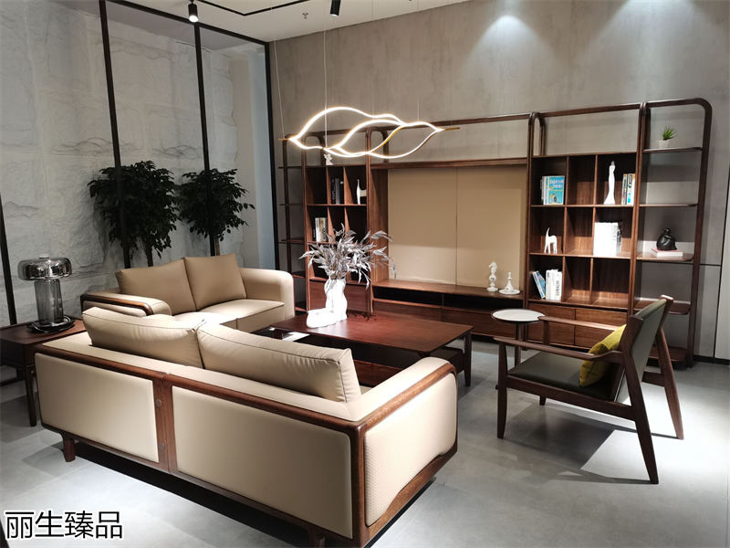 麗生緣·麗生臻品意式輕奢風格烏絲楠木家具展廳實拍