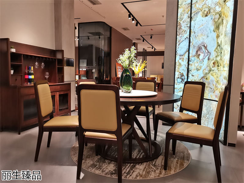 麗生緣·麗生臻品意式輕奢風格烏絲楠木家具展廳實拍