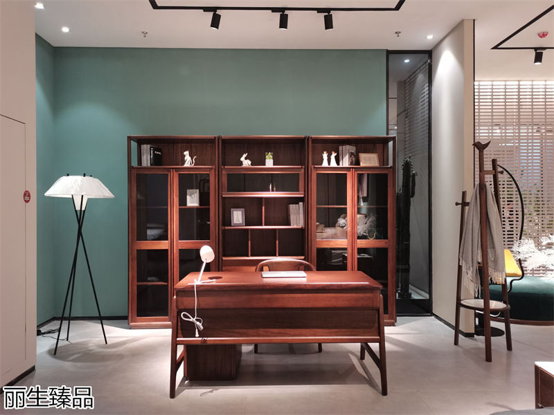 麗生緣·麗生臻品意式輕奢風格烏絲楠木家具展廳實拍