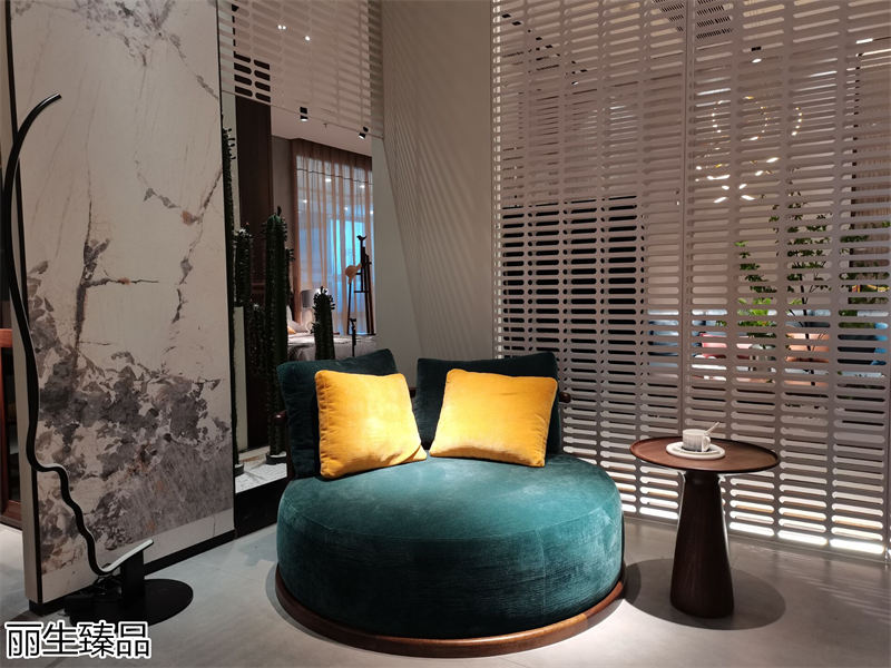 麗生緣·麗生臻品意式輕奢風格烏絲楠木家具展廳實拍