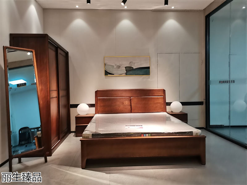 麗生緣·麗生臻品意式輕奢風格烏絲楠木家具展廳實拍