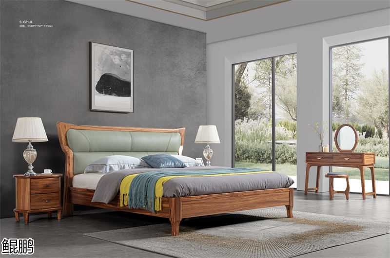 鯤鵬現代中式簡約輕奢風格大烏金木家具