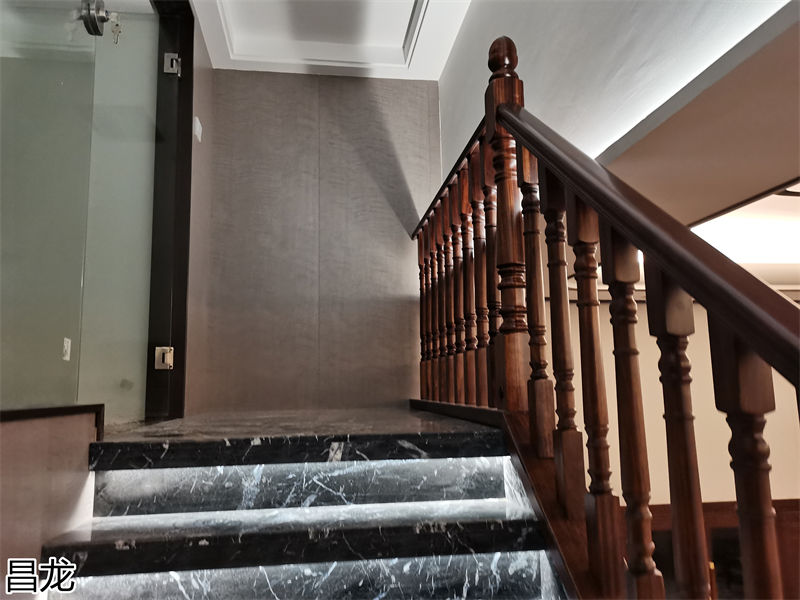 昌龍新中式烏金木整屋定制家具展廳實拍