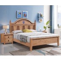 朵兒樂園青少年兒童金絲檀木家具：床026#（原木色）