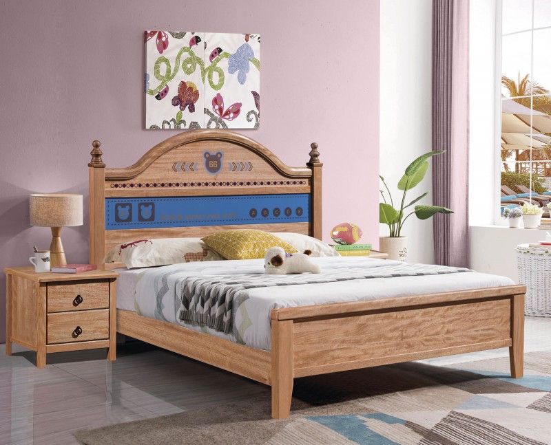 朵兒樂園青少年兒童金絲檀木家具：床023#