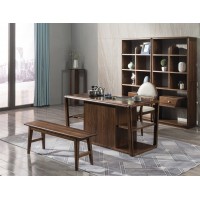 木來客現(xiàn)代輕奢極簡黑胡桃木家具：8H10#茶臺