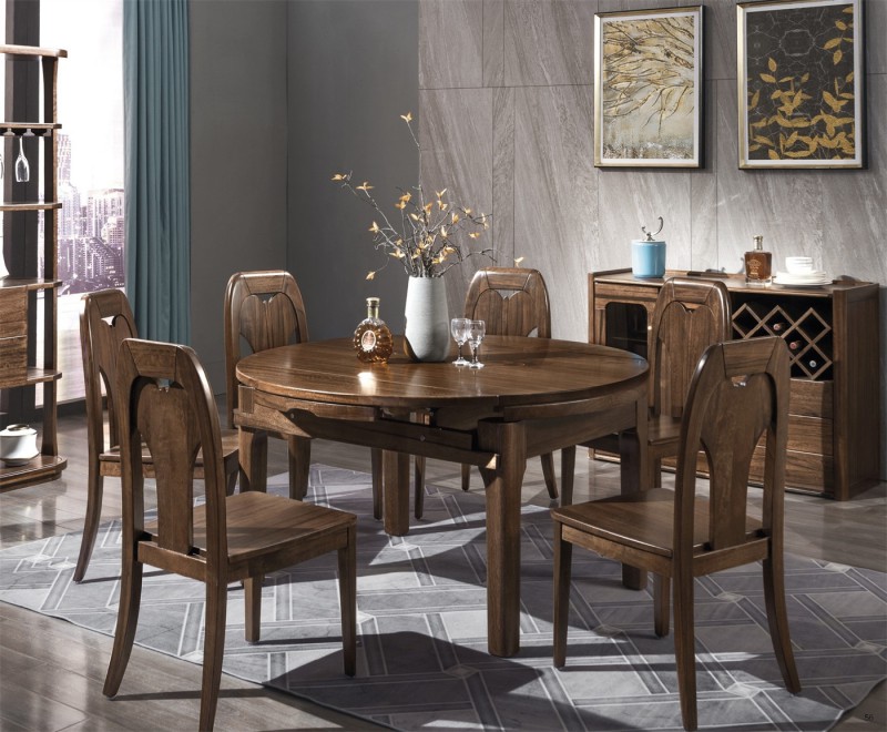 木來客現代輕奢極簡黑胡桃木家具