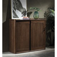 木來客現(xiàn)代輕奢極簡黑胡桃木家具：8M01#鞋柜