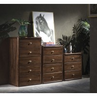 木來客現(xiàn)代輕奢極簡(jiǎn)黑胡桃木家具：8G01#三斗柜、8G02#四斗柜、8G03#五斗柜