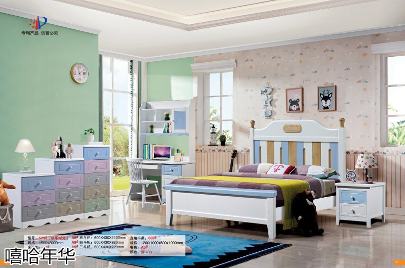 嘻哈年華青少年兒童實木套房