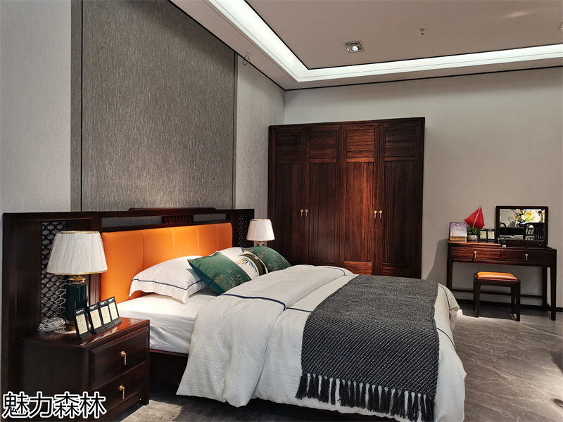 魅力森林 &ldquo;和氣&rdquo;新中式風(fēng)格烏金木家具展廳實(shí)拍