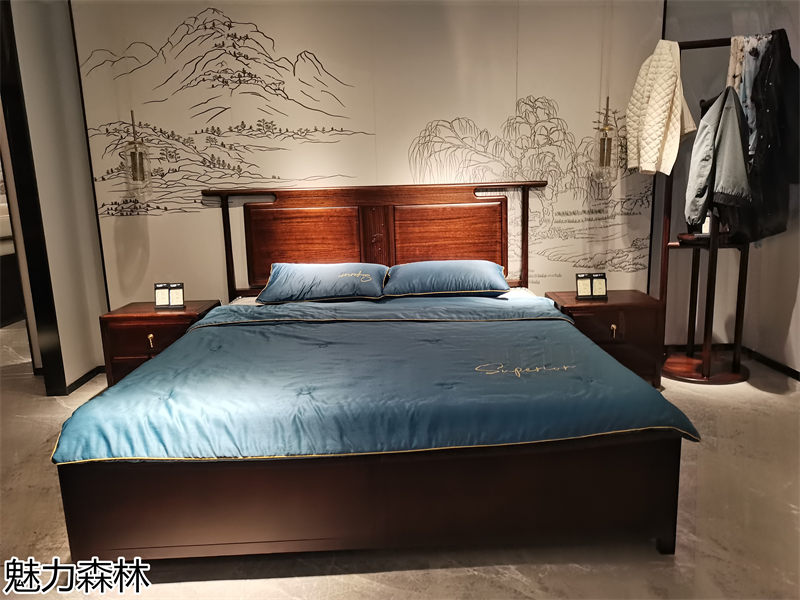 魅力森林 &ldquo;和氣&rdquo;新中式風(fēng)格烏金木家具展廳實(shí)拍