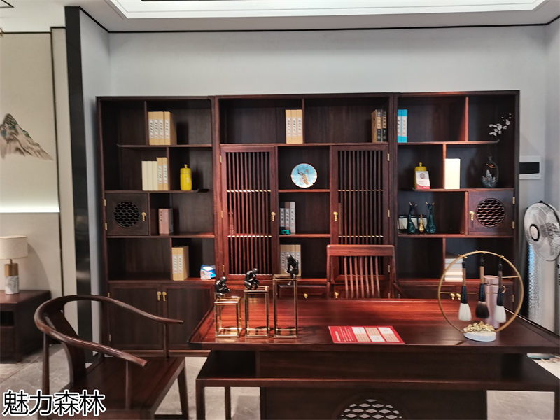 魅力森林 &ldquo;和氣&rdquo;新中式風(fēng)格烏金木家具展廳實(shí)拍