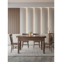 匠者白蠟?zāi)鞠盗屑揖撸篔D-633跳臺餐椅胡桃色