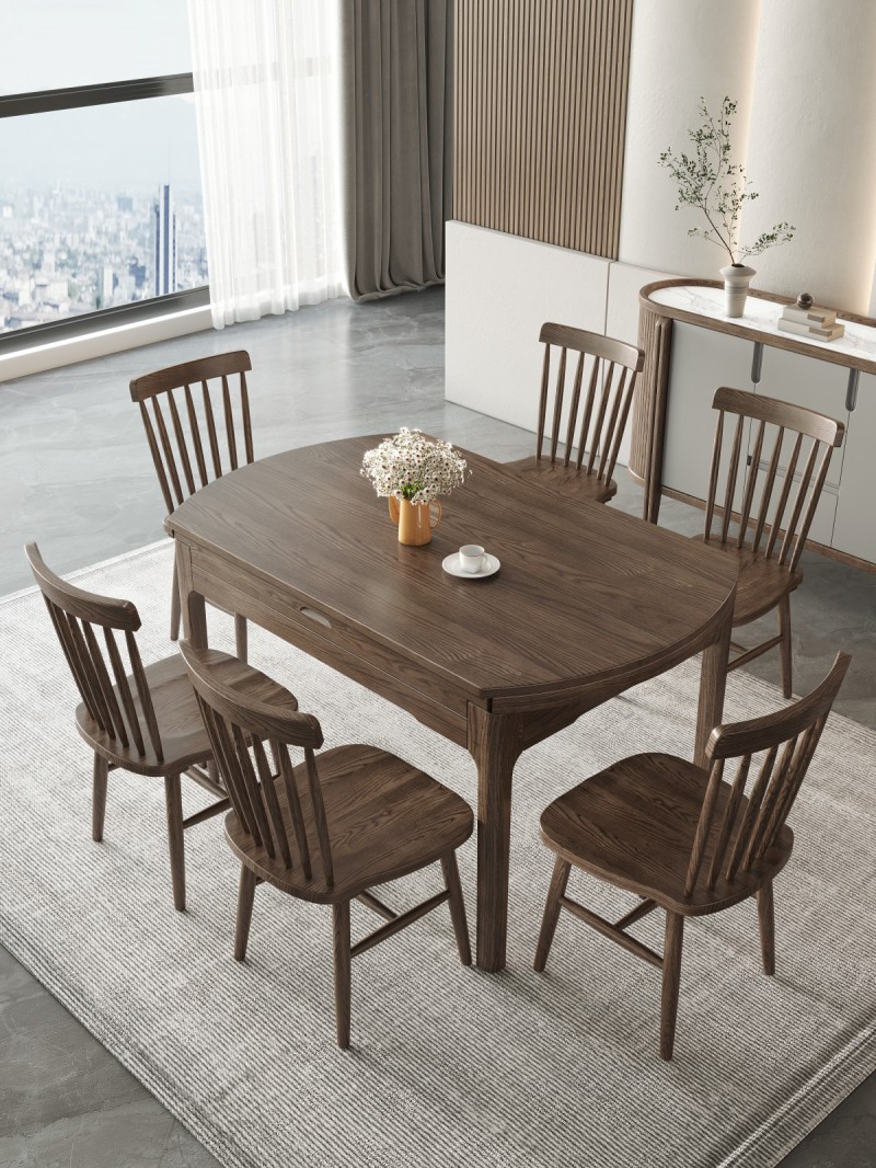 JD-633跳臺餐椅胡桃色