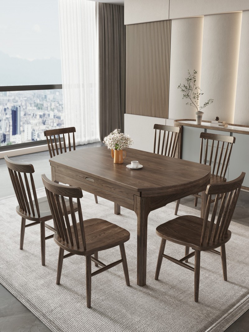 JD-633跳臺餐椅胡桃色