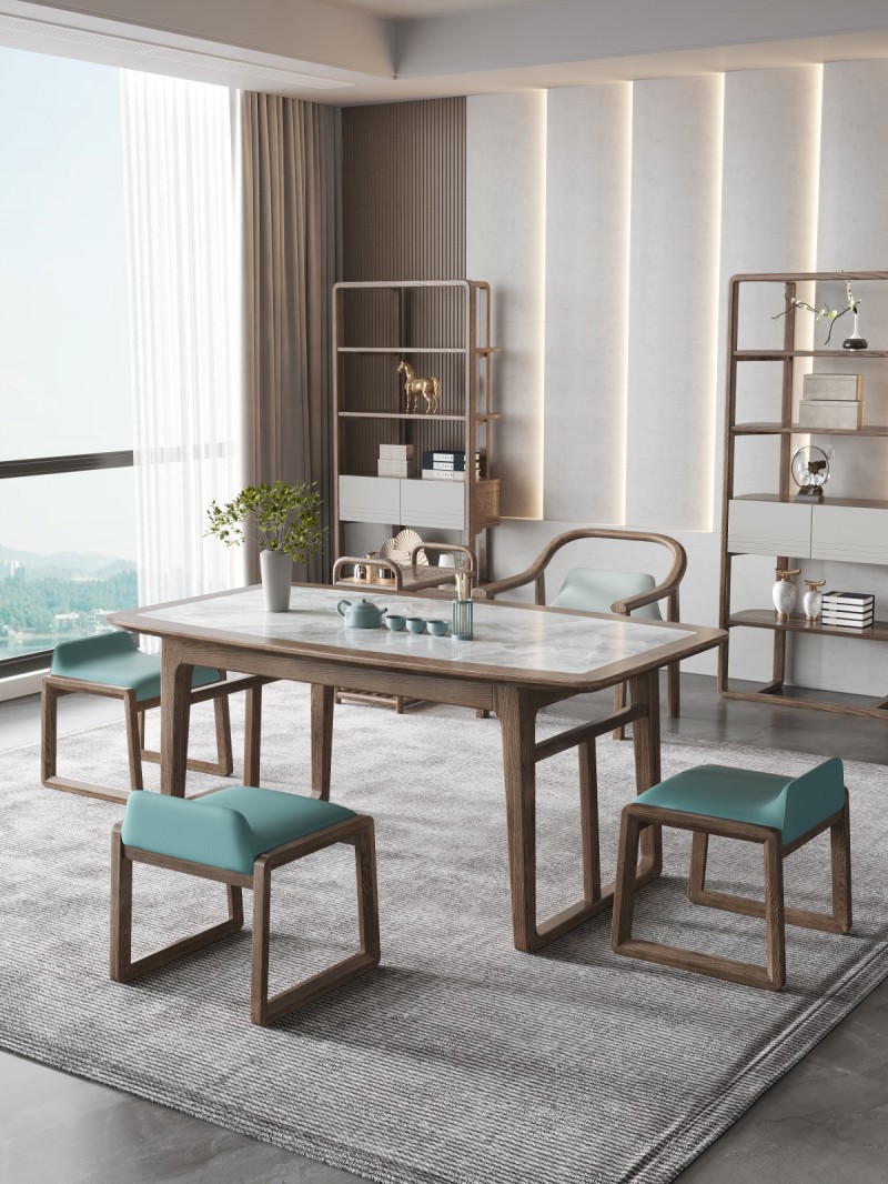 匠者白蠟木系列家具：JD-630茶臺胡桃色