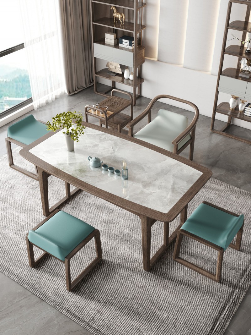 匠者白蠟木系列家具：JD-630茶臺胡桃色