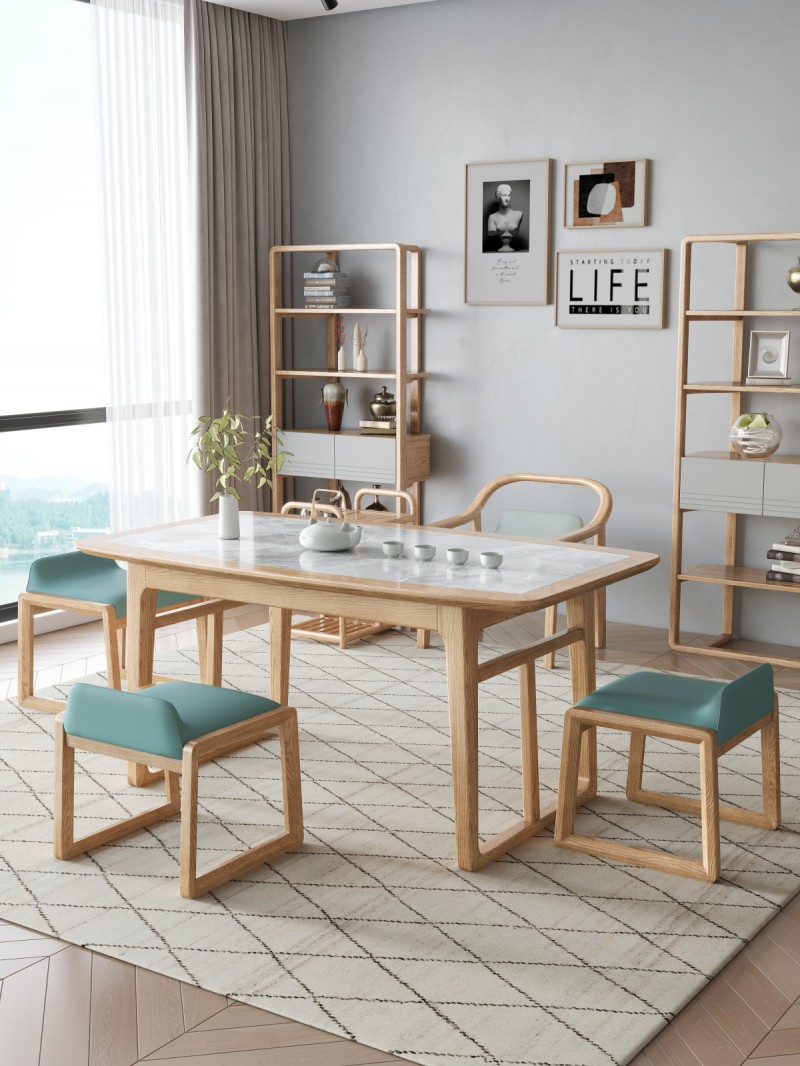 匠者白蠟?zāi)鞠盗屑揖撸篔D-630茶臺原木色