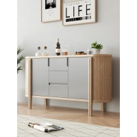 匠者白蠟?zāi)鞠盗屑揖撸篔D-626餐邊柜原木色