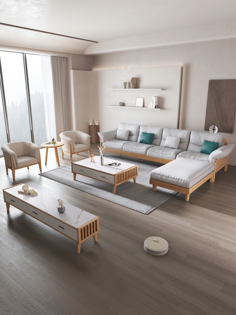 匠者白蠟木系列家具：JD-625原木色休閑椅