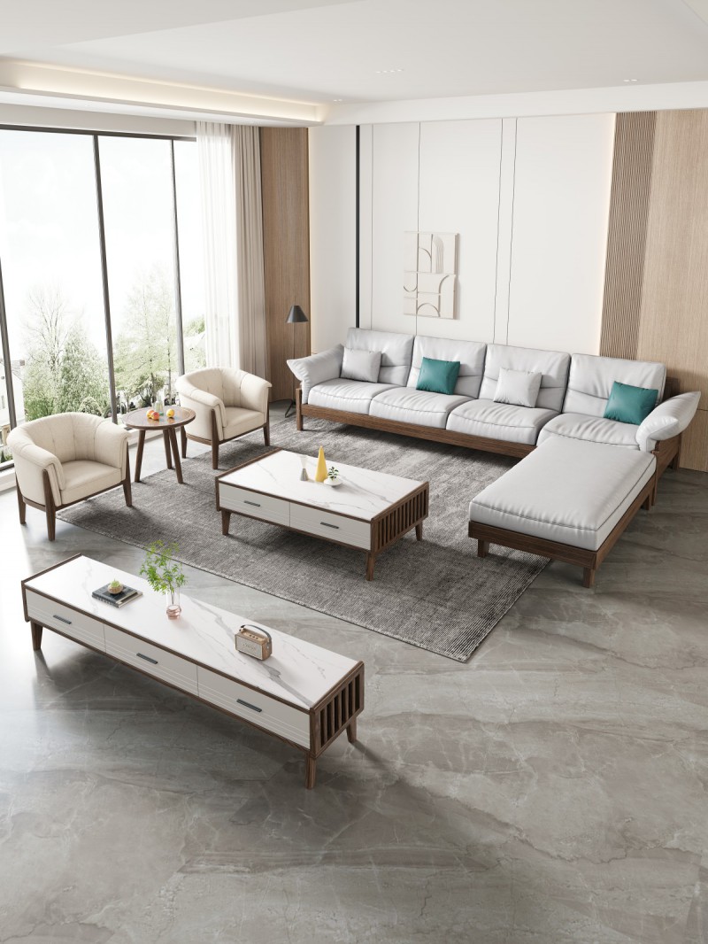 匠者白蠟木系列家具：JD-625休閑椅胡桃色