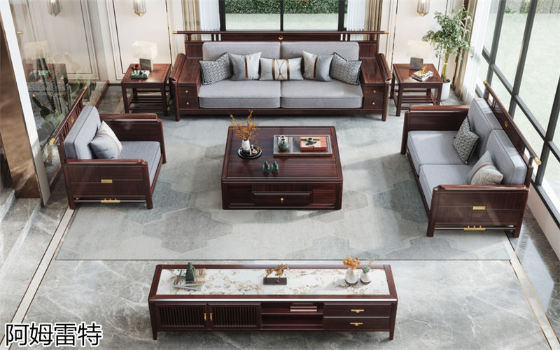 阿姆雷特金絲檀木新中式家具
