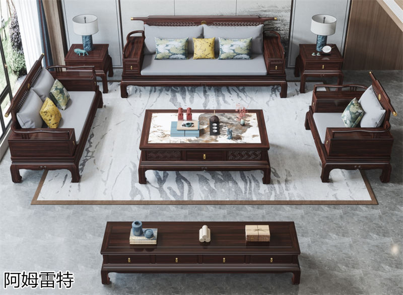 阿姆雷特金絲檀木新中式家具