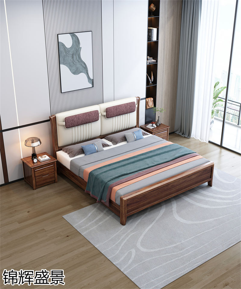 錦輝盛景現代實木風格烏金木家具
