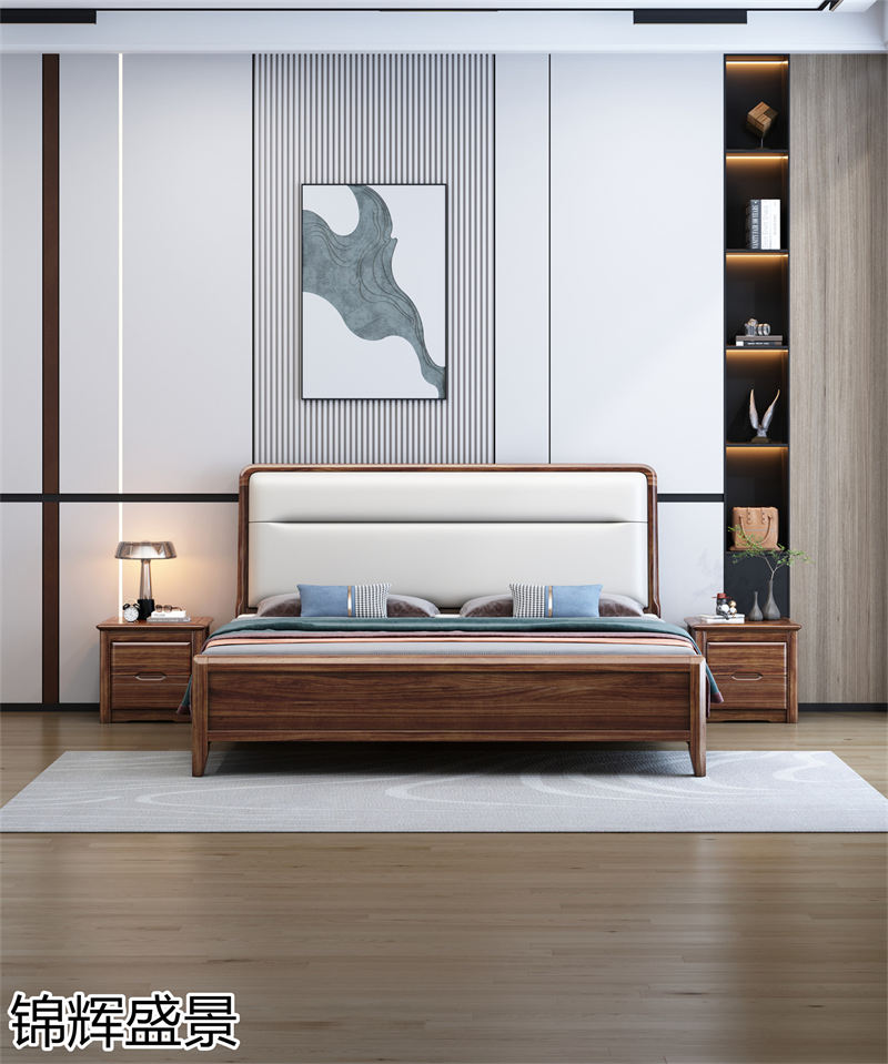 錦輝盛景現代實木風格烏金木家具