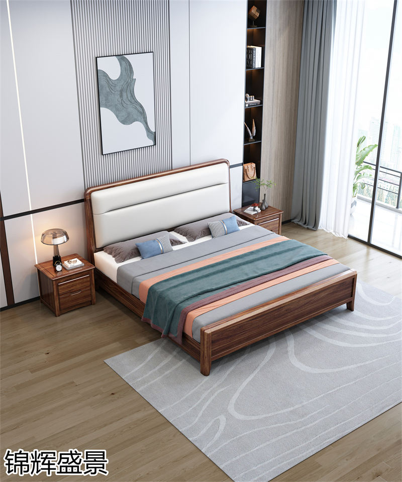 錦輝盛景現代實木風格烏金木家具