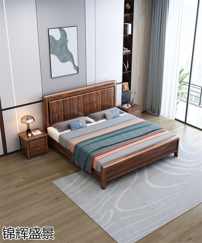 錦輝盛景現代實木風格烏金木家具