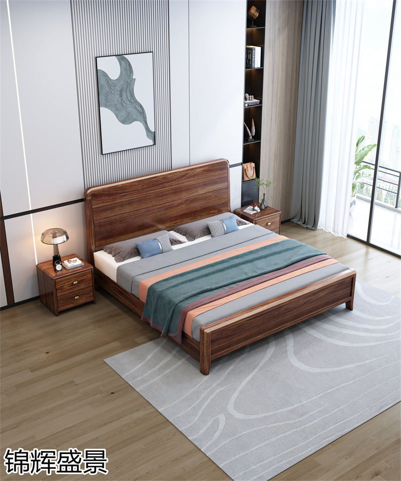錦輝盛景現代實木風格烏金木家具