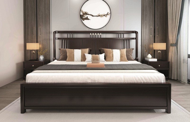 瑞聯新中式家具：A55#床