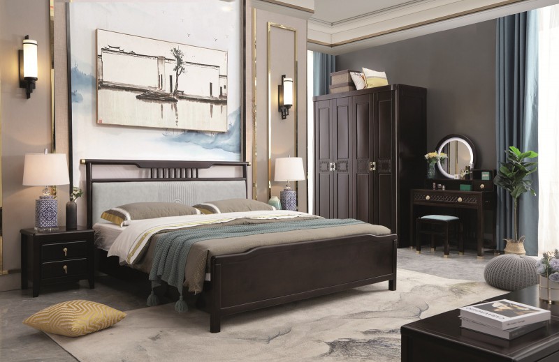 瑞聯(lián)新中式家具：A36#床