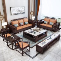 瑞聯(lián)新中式家具：809#高箱高靠沙發(fā)