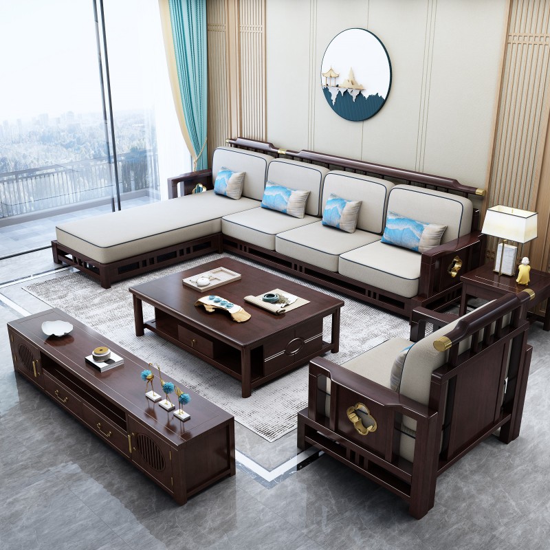 瑞聯(lián)新中式家具：810#厚墊高靠沙發(fā)