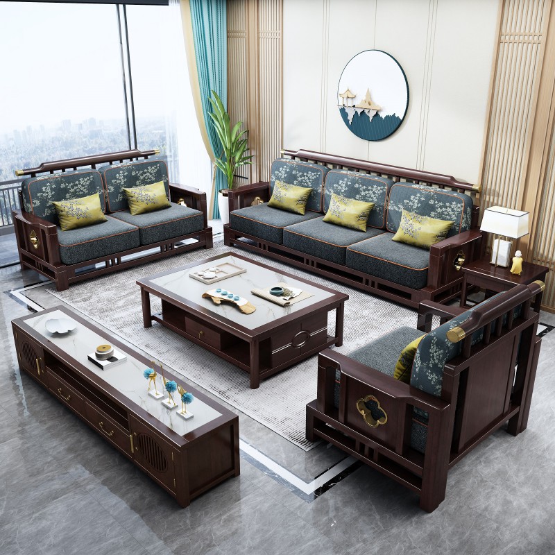 瑞聯(lián)新中式家具：810#厚墊高靠沙發(fā)