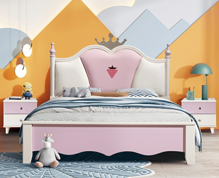 青少年兒童實木床622#（草莓）