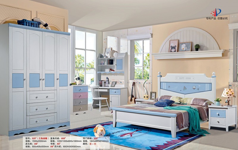青少年兒童實木床525#（三角函數）