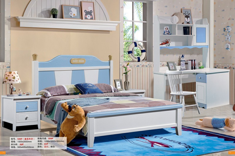 青少年兒童實木床509#（迪克牛仔）