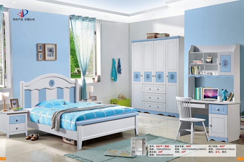 青少年兒童實木床8007#（海盜）