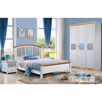 嘻哈年華青少年兒童實木床521#（歡樂小兔）