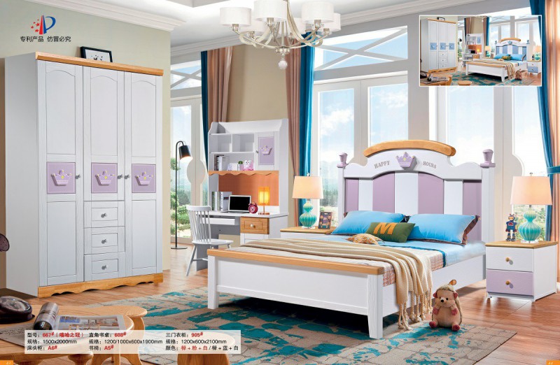 青少年兒童實木床667#（嘻哈之冠）