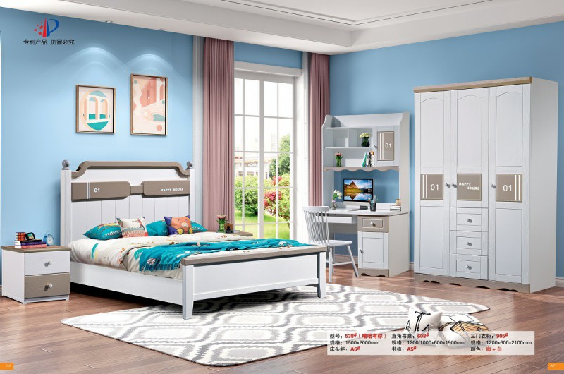 青少年兒童實木床538#（嘻哈有你）