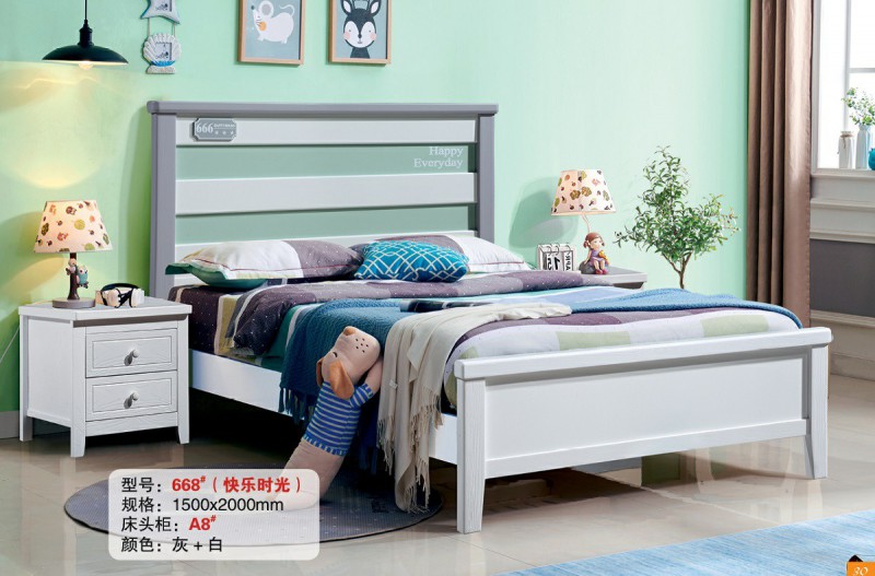 青少年兒童實(shí)木床668#（快樂(lè)時(shí)光）