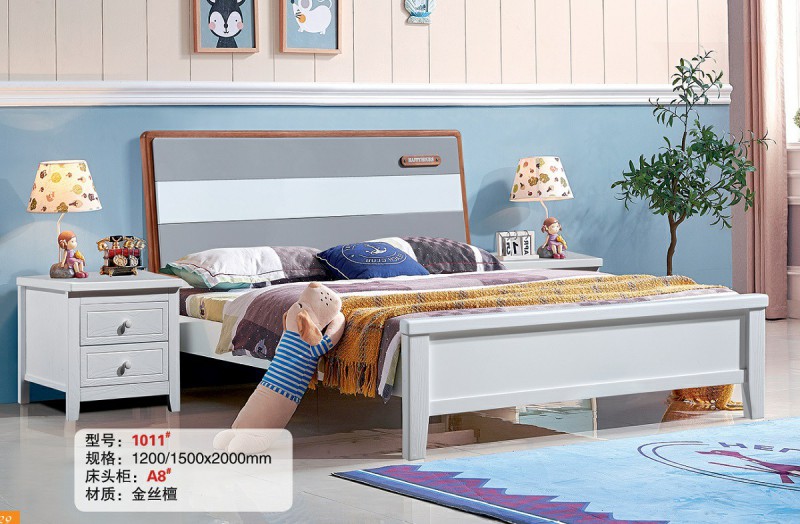 青少年兒童實(shí)木床1011#